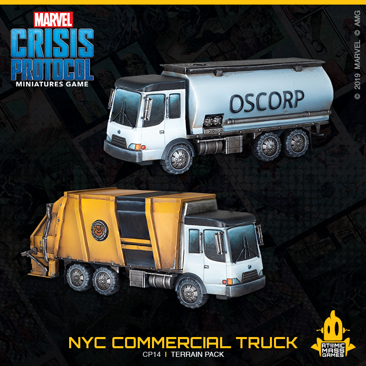 Marvel Crisis Protocol : NYC Commercial Truck Terrain Pack